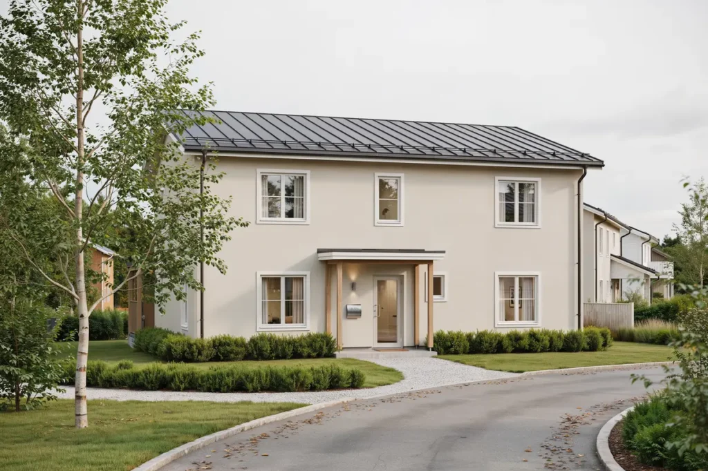 takrenovering med byte av r spont p villa i valsta